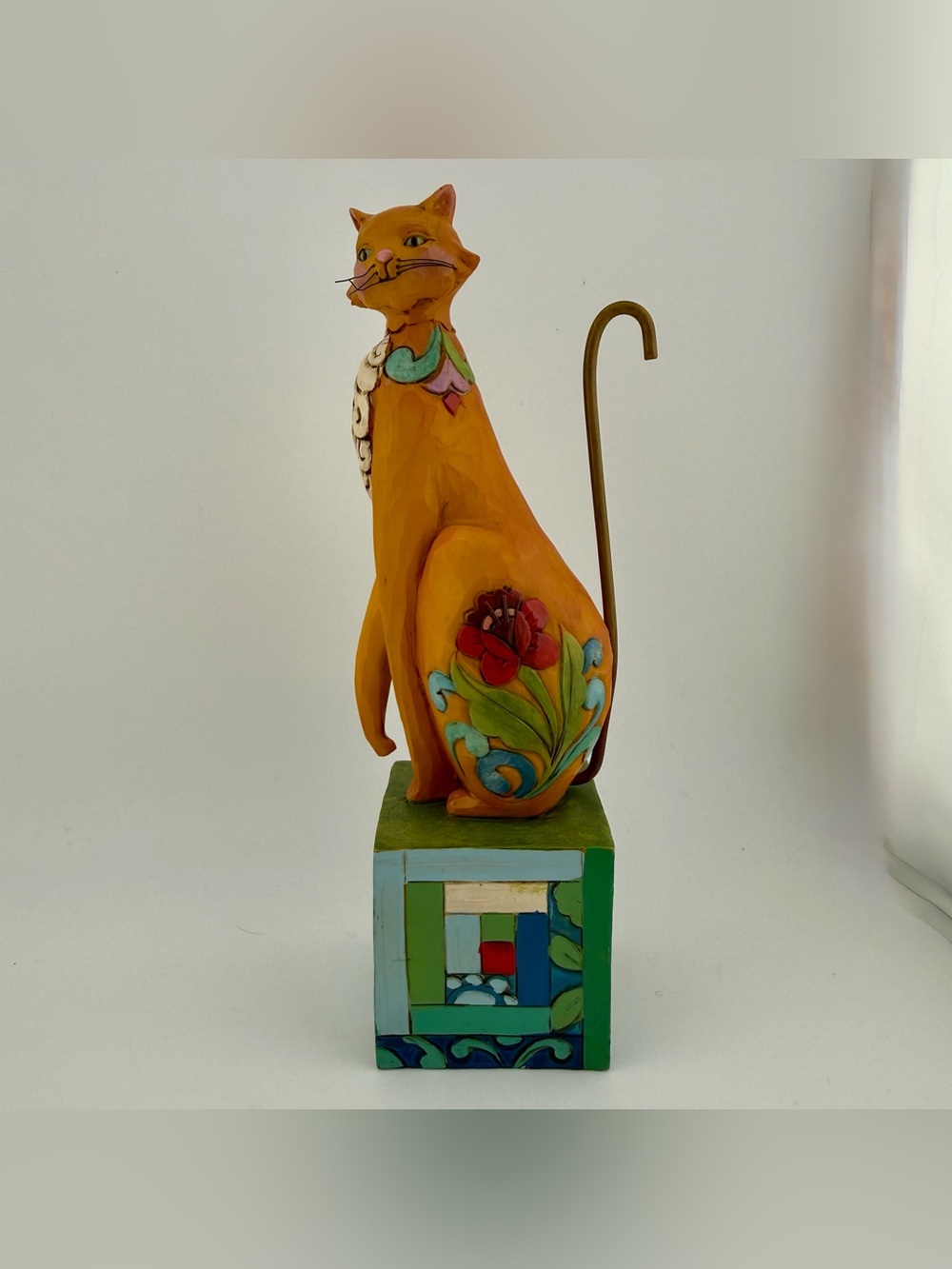 Jim Shore Heartwood Creek Posh 2009 Brown Cat Rose #4013504